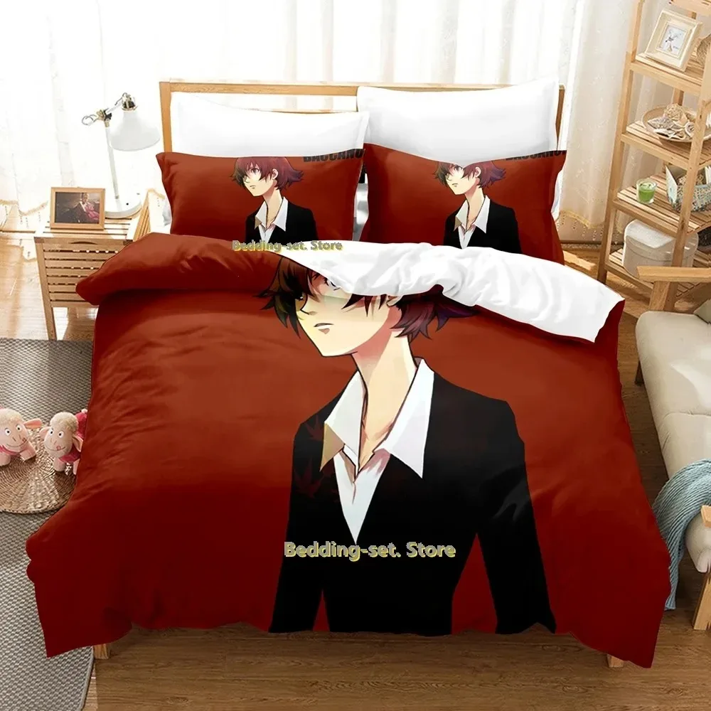 2024 Baccano! Bedding Set Single Twin Full Queen King Size Bed Set Adult Kid Bedroom Duvetcover Sets 3D Print Anime Bed Sheet