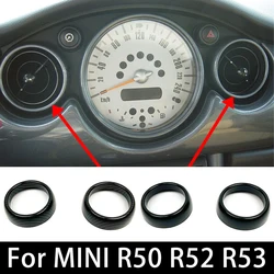 2PCS Air Conditioner Vent Outlet Cover Ring Interior Trim Accessories For Mini Cooper R50 R52 R53 2002 2003 2004 2005 2006
