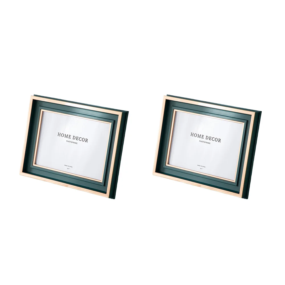 Photo frame pair designed for 12 7 x 17 8 cm photos combining minimalist style with sturdy construction for lasting use