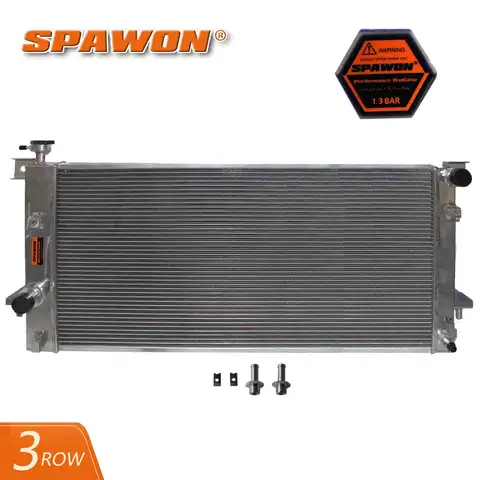 3 Row SPAWON Car Radiator For Ford Expedition F-150 F-250 5.4L V8 Lincoln 2008-2014 AT 2009 2010 2011 2012 2013 2014