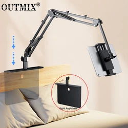 360Degree Bed Tablet Stand for 4-12.9inches Mobile Phones Tablets Lazy Arm Bed Desk Tablet Mount Support for iPad Mini Free Clip