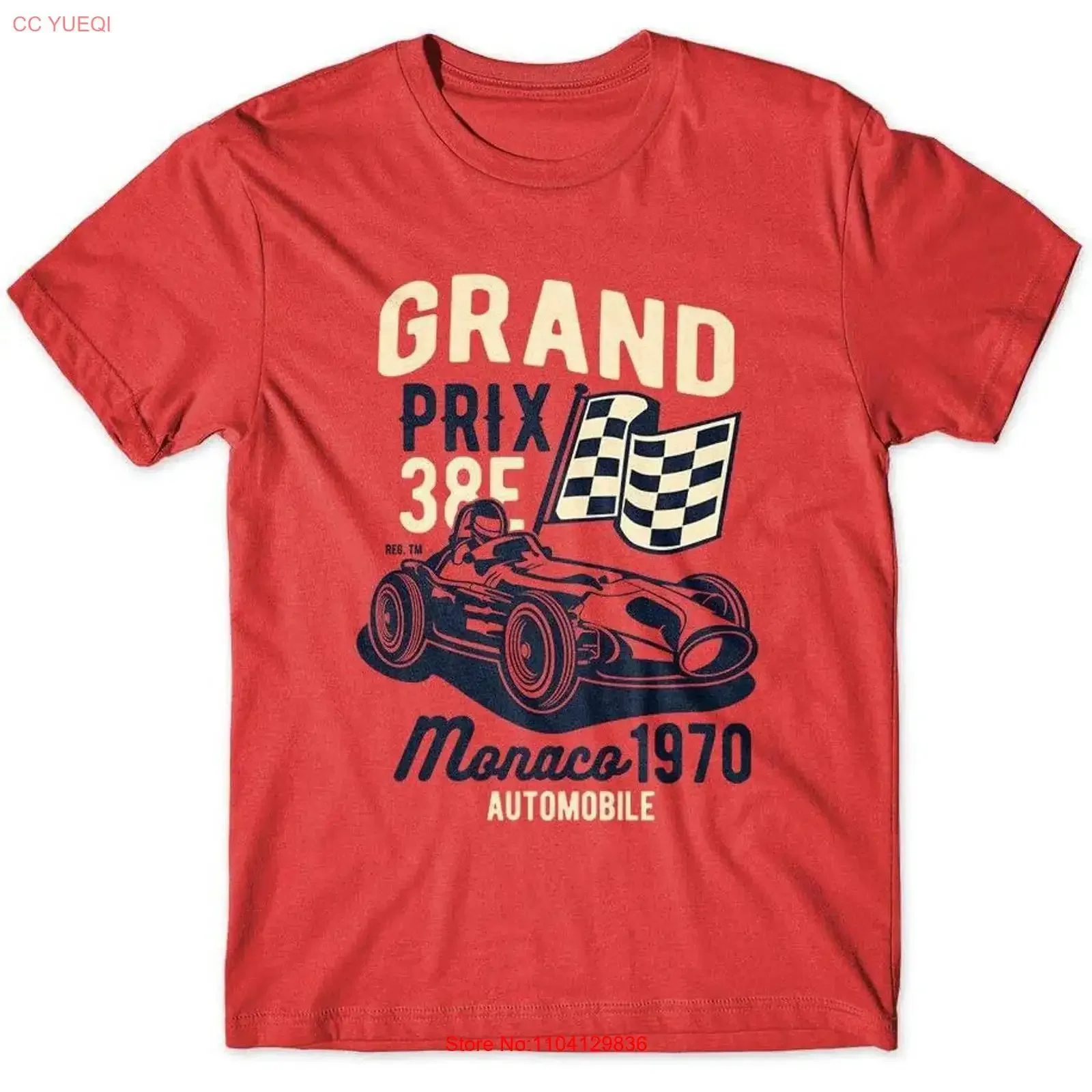 Mighty Circus Monaco Grand Prix Car Race T shirt NH24063 vintage Washed Soft homme streetwear Stretched Stylish graphic