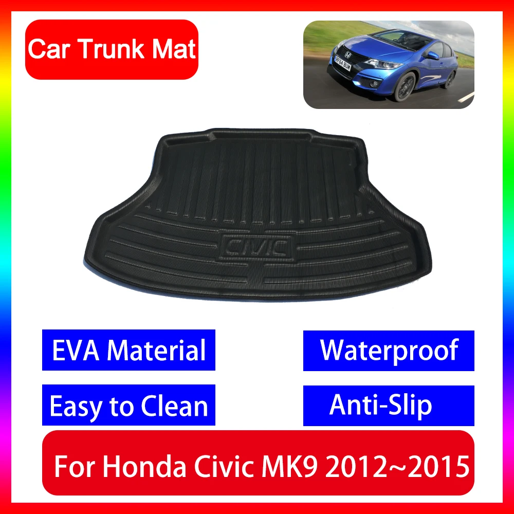 For Honda Civic MK9 FG FB1 2 3 4 5 6 2012 2013 2014 2015 Car Trunk Mat Anti-slip Dustproof Protective Pad Interior Accessories