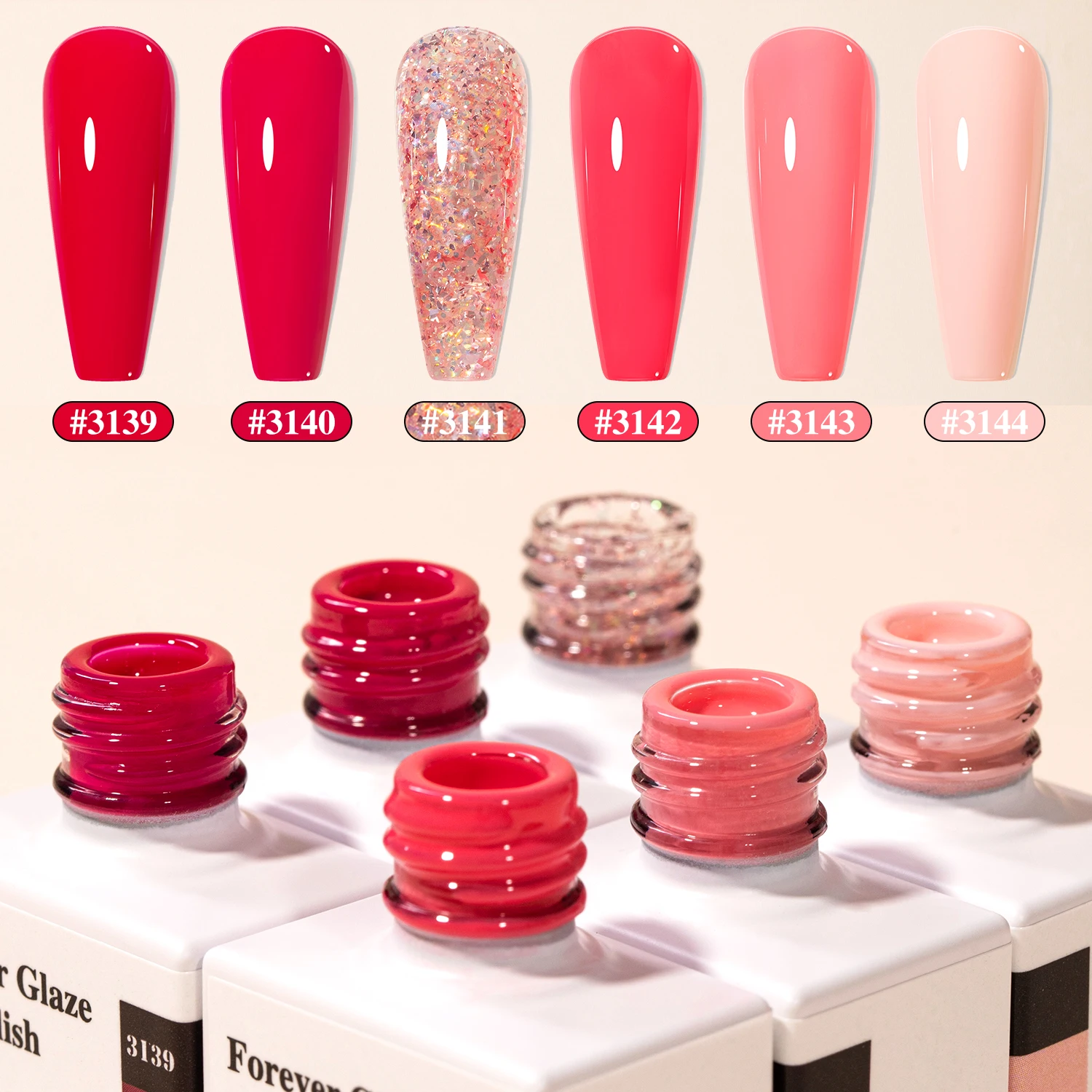 

Vendeeni, новогодняя популярная коллекция 6 цветов, красный гель-лак, TPO HEMA FREE, поставщик ногтей OEM/ODM, индивидуальный частный гель-лак для ногтей