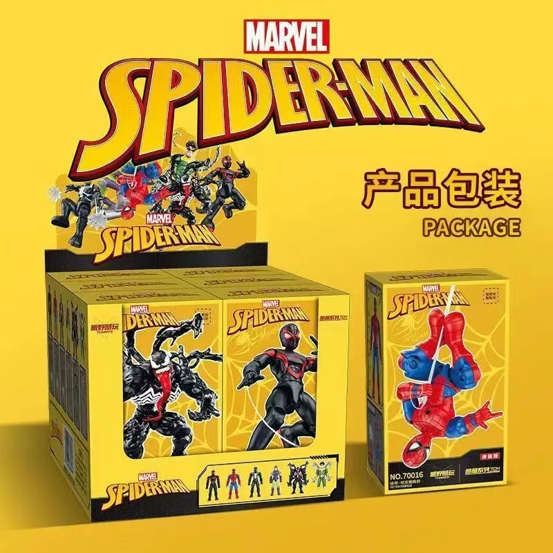 

2026 New Marvel Comics Spider-Man Movable Assembled Building Blocks Doll Toy Venom Doctor Octopus Green Goblin Holiday Gift