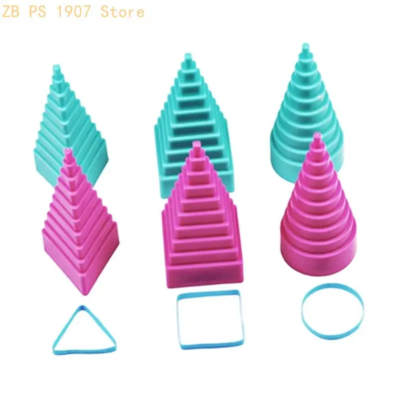 Graduated Wire Forming Mandrels for Square, Triangular, and Round Jewelry Shapes with Direct Handheld Operation 55KA