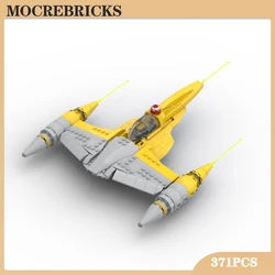 Sapce Wars Movie broń N-1 Starfighters MOC klocki wojskowe bitwa statek kosmiczny Model Kid cegły zabawki