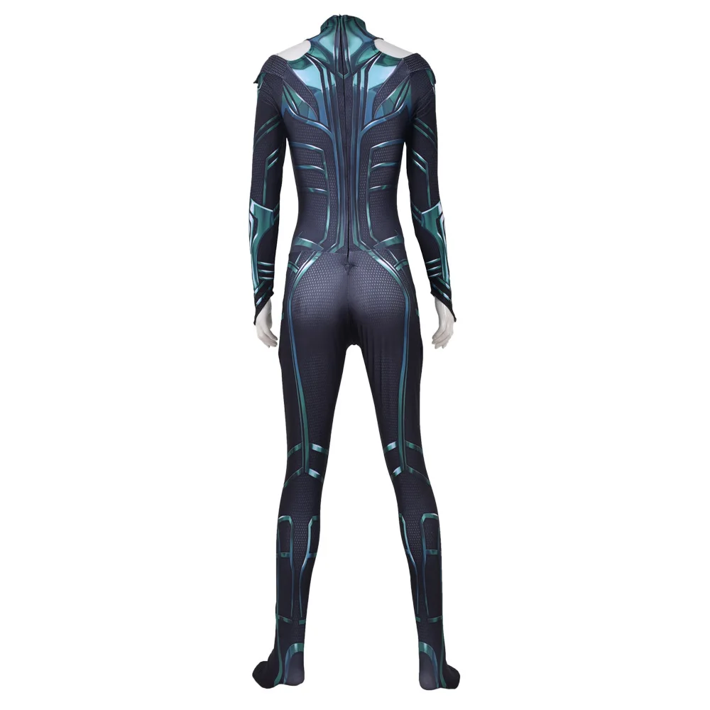 New Hela Cosplay Costume Woman Girls Suit Adults Kids Superhero Zentai Bodysuit Halloween Catsuit