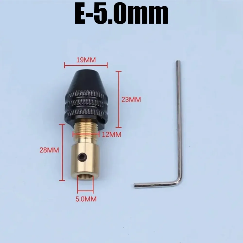 Universeller Mini-Bohrfutter-Spannzangensatz für elektronische Bohrmaschinen, multifunktionales Mikro-Elektrobohrwerkzeug-Set, Spannzange 2, 2,35, 3, 3,17, 4, 5 mm – Detail 8