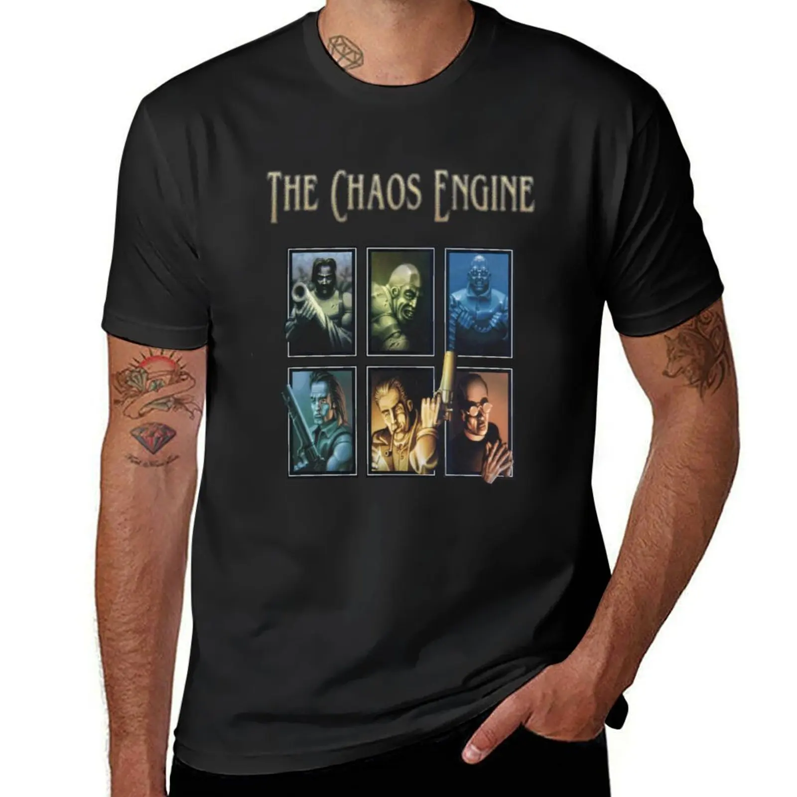 

The Chaos Engine T-Shirt quick drying luxury designer sweat mens designer t shirt