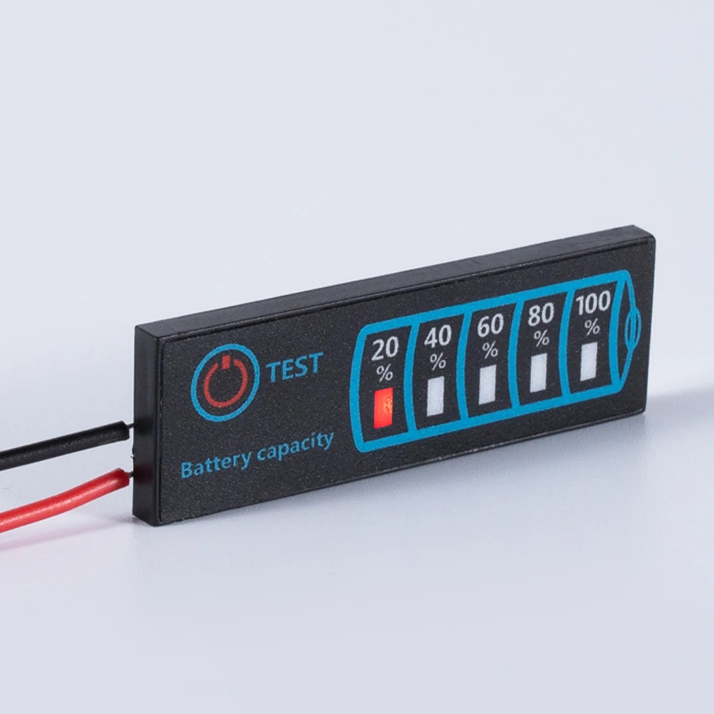 Battery Level Indicator Power Display General Dc5-30v12v24v Dc5-30v 12v 24v Car Accessories Led Display Panel Durable Portable