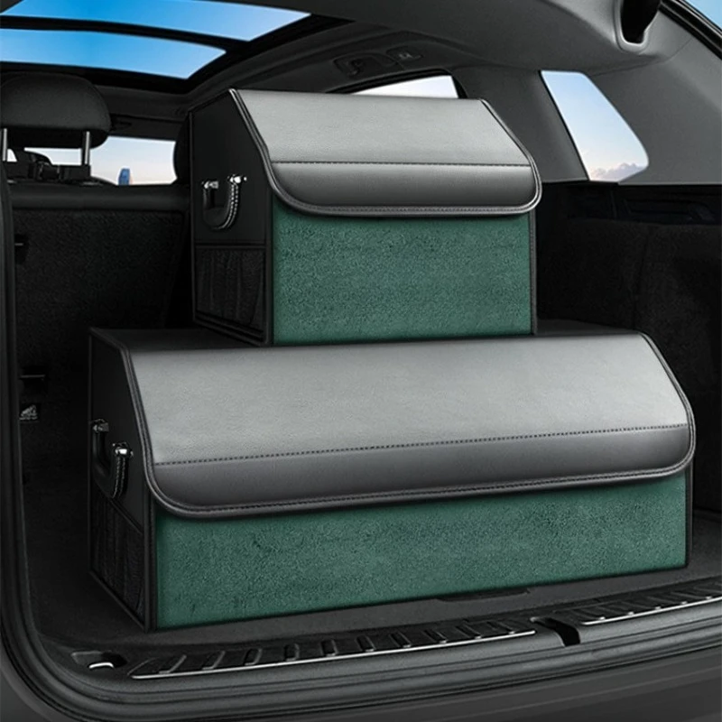 Collapsible Car Trunk Organizer Box Portable Vehicle Rear Storage Container For Daily Car Use