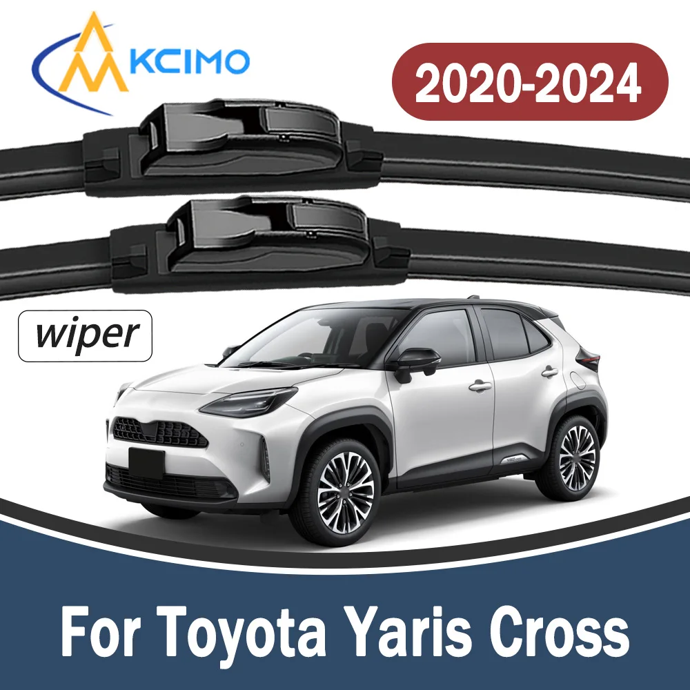 Durable Rustproof Beam Wiper Blade For Toyota Yaris Cross XP210 2020-2024 2Pcs Front Windscreen No Noise Car Replacement Wipers