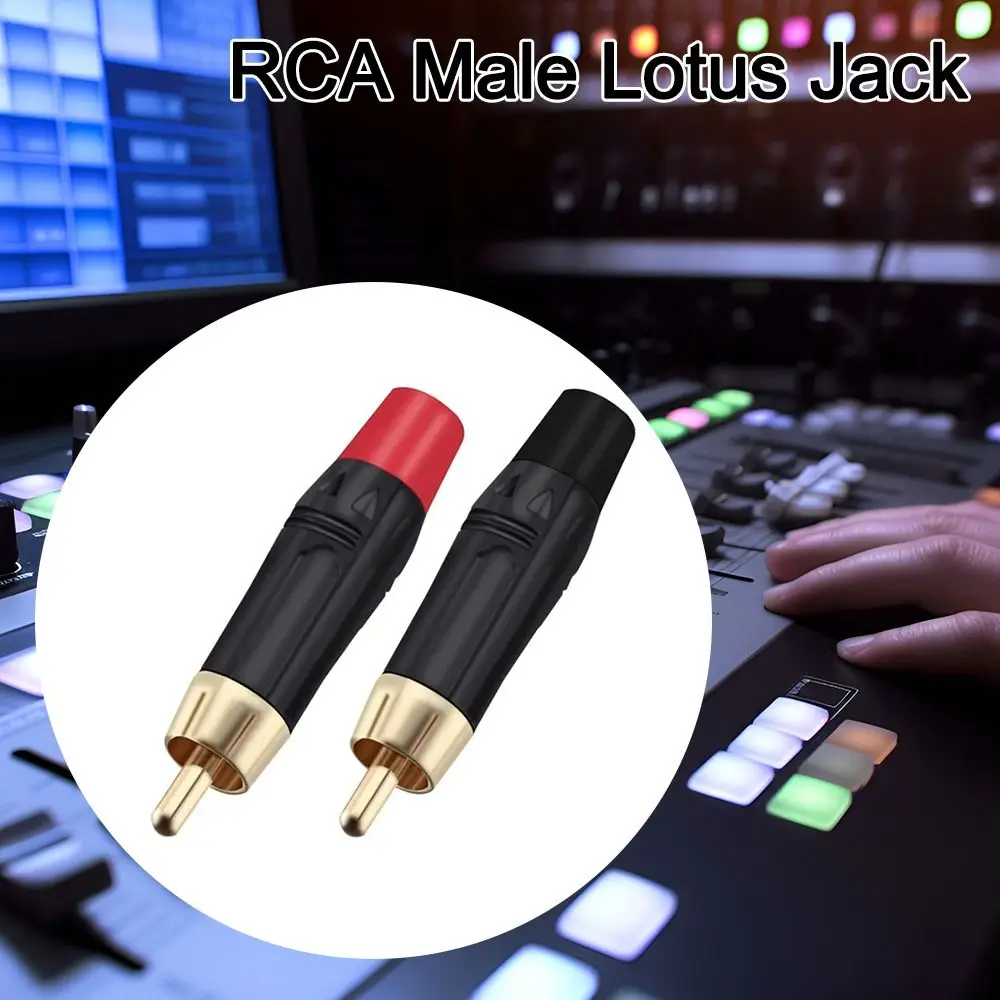 

Электрофорез с покрытием RCA, аудио-видео разъем с позолоченной головкой, AV Lotus, музыкальный звук, адаптер RCA