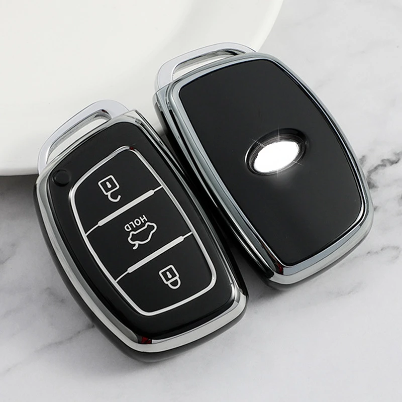 

TPU Car Remote Key Case Cover Shell Fob For Hyundai Tucson Santa Fe Sonata Elantra Accent Creta Ix35 Ix25 i20 i30 3 4 Buttons