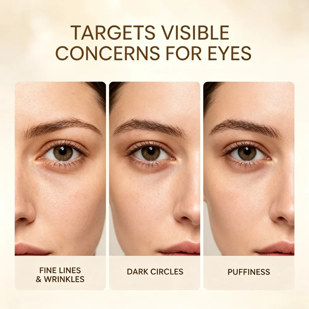 Caviar Eyes Cream Anti-Wrinkle Repair Fine Lines Anti-aging Moisturizing Dilute Black Eye Remove Pouch Roe Essence