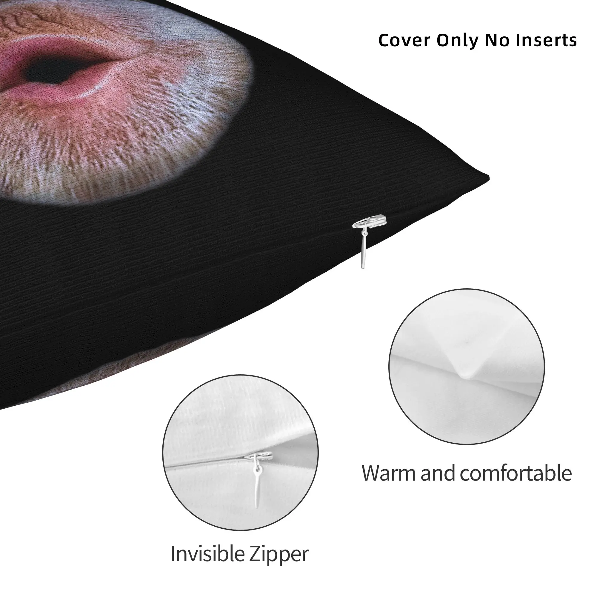 Funny Monkey Blowing Stomach Face Pillowcase Soft Polyester Cushion Cover Gift Meme Pillow Case Cover Home Zippered