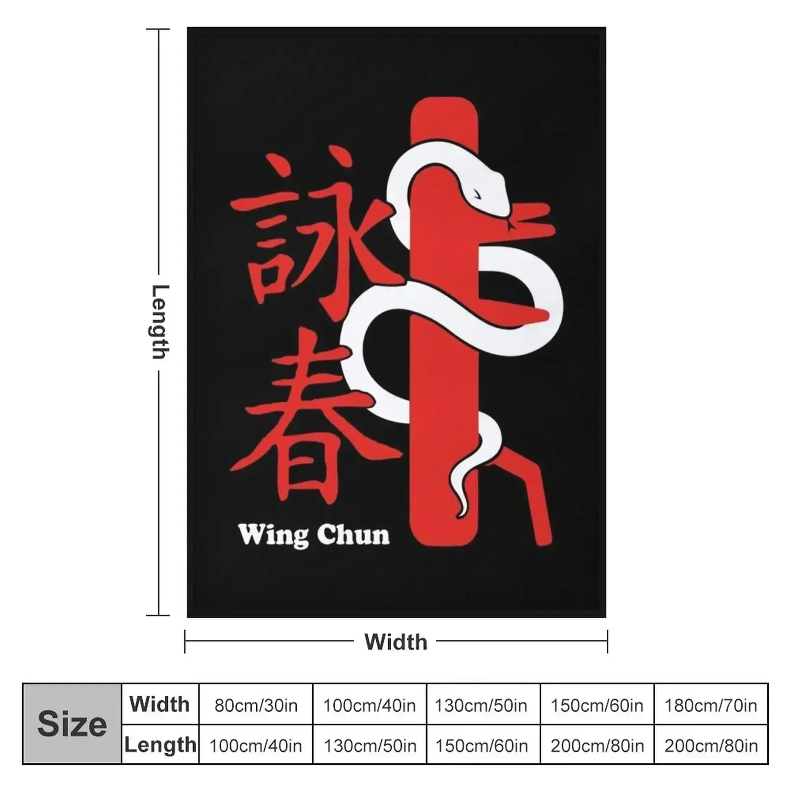 Wing Chun Kung Fu Throw Blanket Thins Sleeping Bag Hairy decorative Blankets