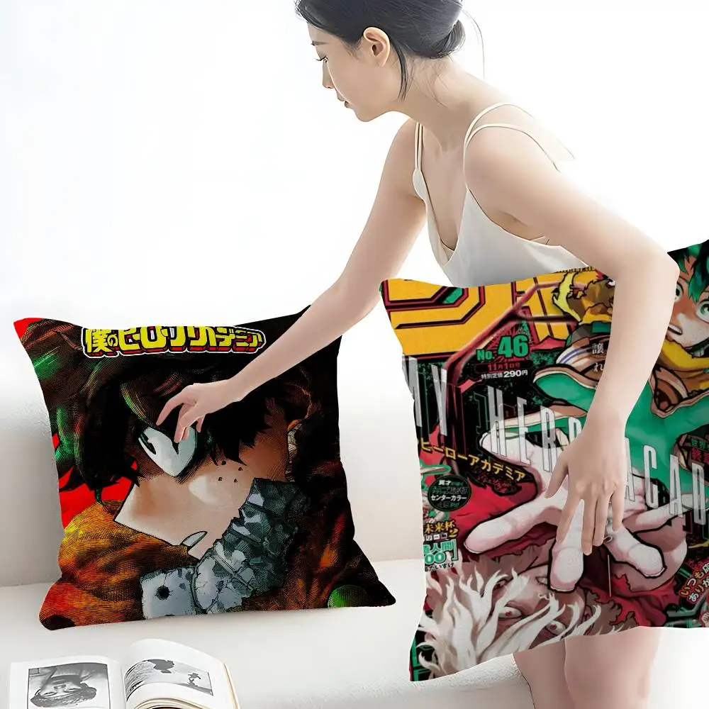 بلدي بطل الأكاديمية Deku شخصية وسادة غطاء غبار غرفة نوم الاطفال حزب الديكور المخدة عيد ميلاد الأطفال هدية