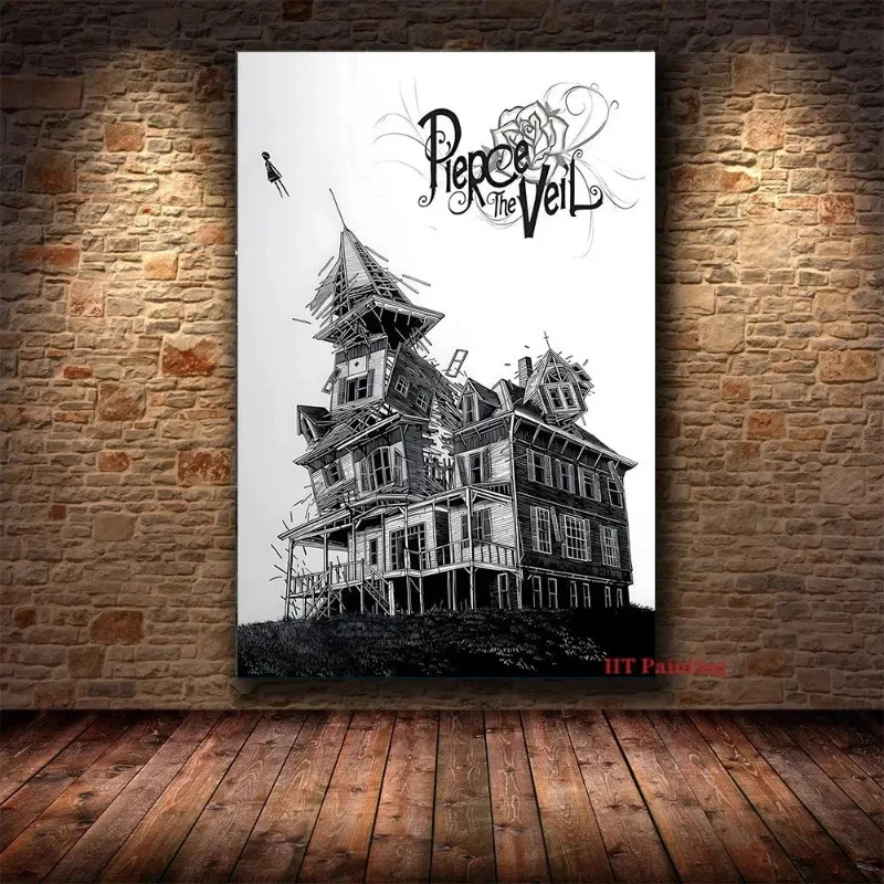 Pierce The Veil Band Collide With The Sky Poster Music Album Canvas Painting Wall Art Pictures Room Dorm Club Decor Gift