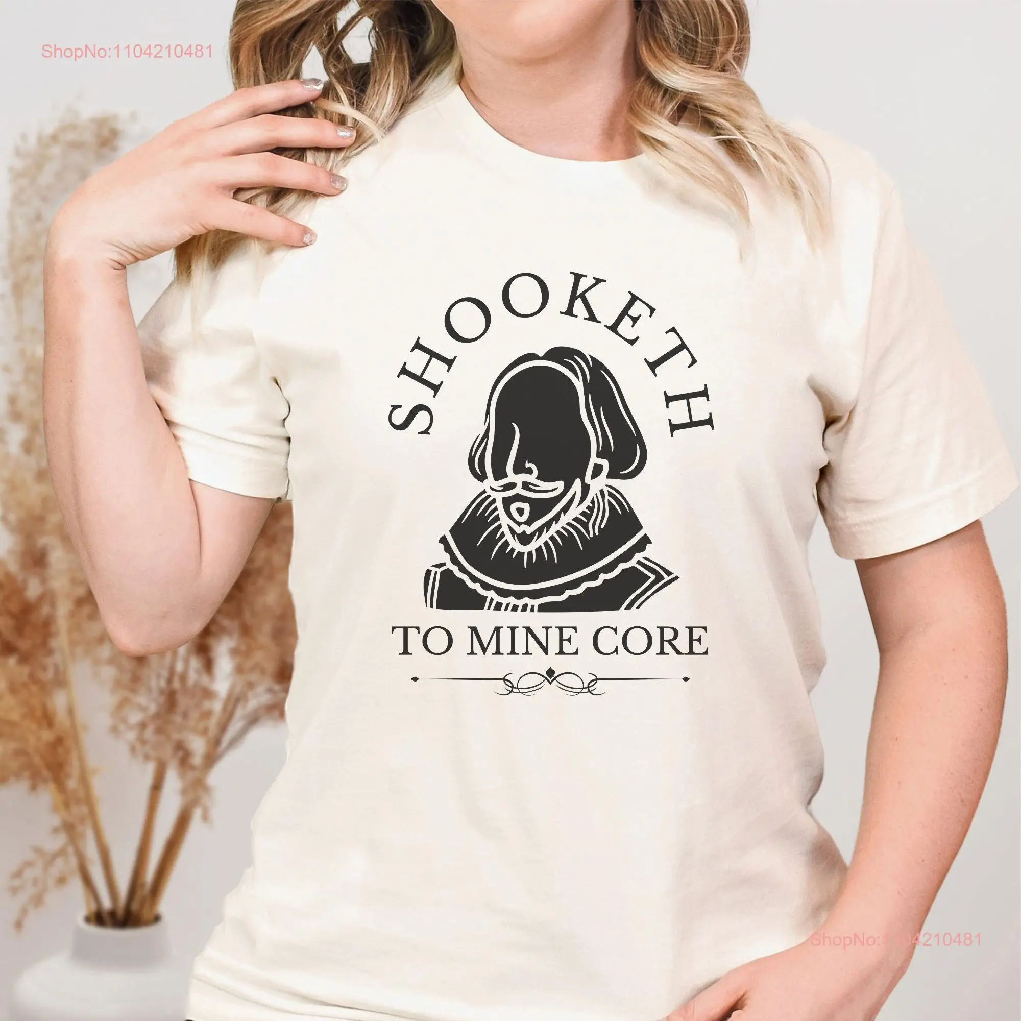 Shakespeare T Shirt Quotes Shooketh Book lover Poet Bookish Librarian long or short sleeves