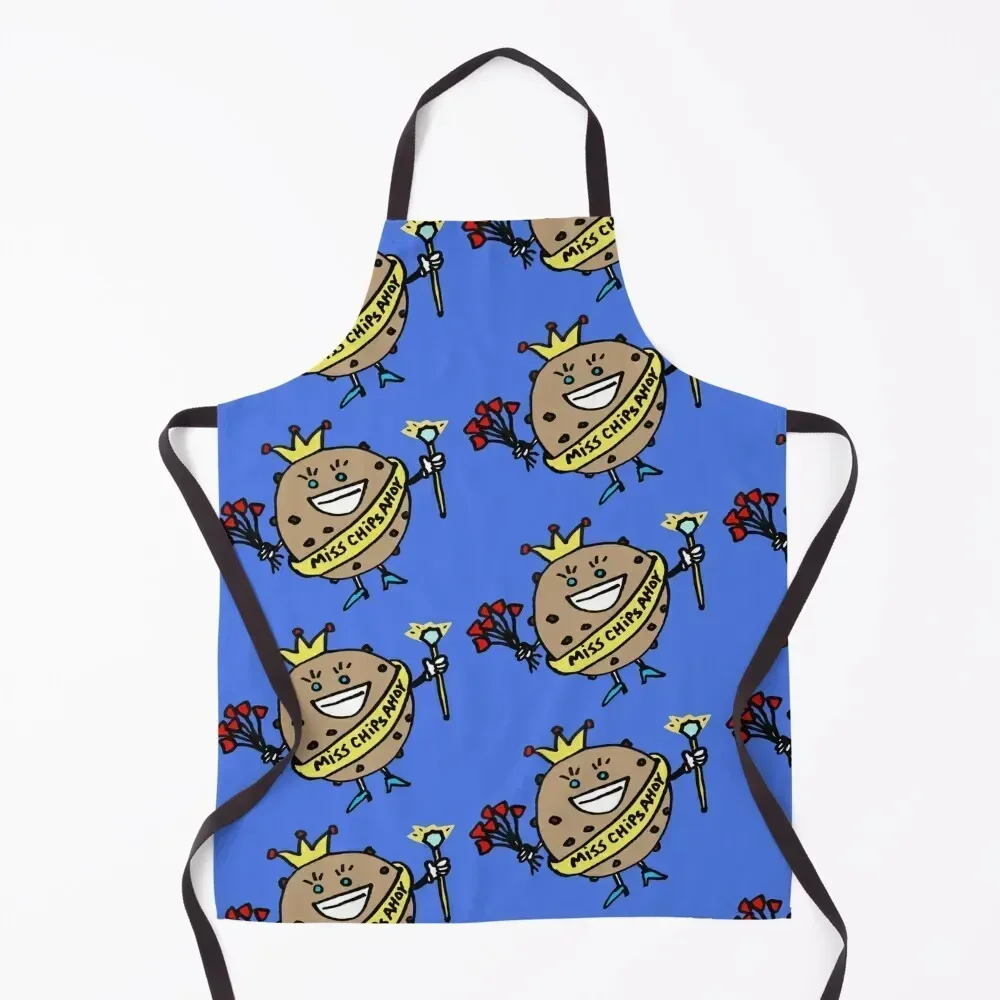 

Miss Chocolate Chip Cookie Apron Funny Kitchen Kawaii Accessories useful gadgets for home For Kitchen Apron