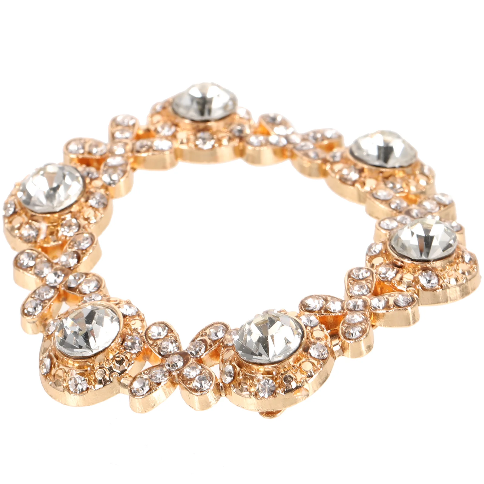 

Rhinestone Shoe Clips Crystal Decorative Bridal Shoes Accessories for Flats Heels Boots S H made Elegant Buckles Shiny
