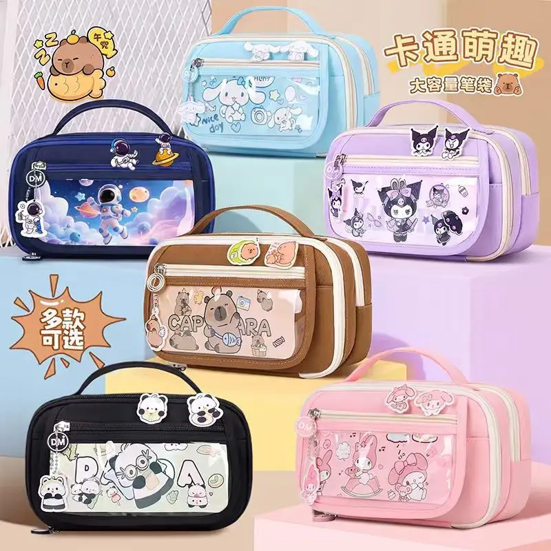 Cartoon Cute Case Elementary Stationery Box For Middle School Girls, 2026 New Model, Large Capacity, High Aesthetic Value Pencil