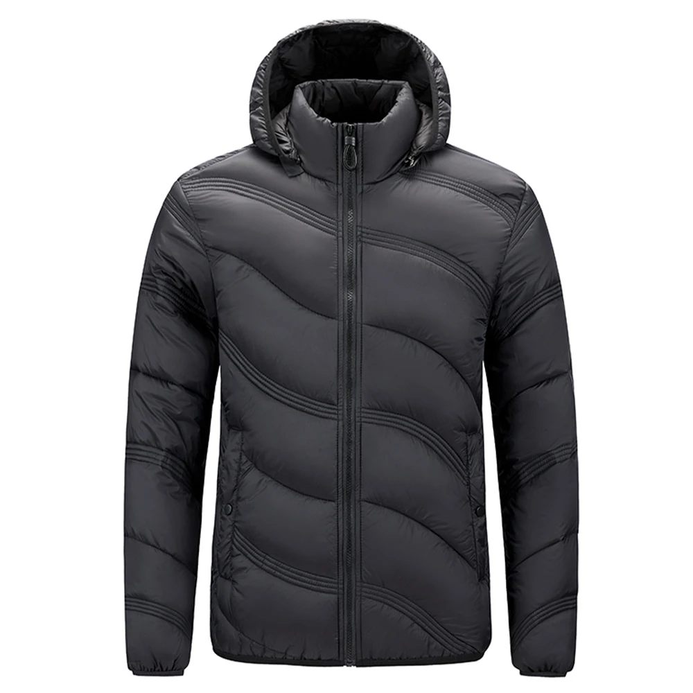 

Factory Direct Sales High-Quality Cotton-Padded Clothes for Men in Autumn and Winter, Simple Cotton-Padded Clothes, Casual Ribbed Cotton-Padded Jackets