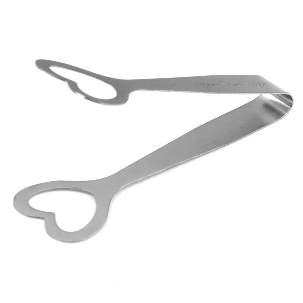 

Love Heart Sugar Tongs Stainless Steel Ice Tong for Kitchen Bbq Fruit Vegetable Restaurant Bar Catering Silver 106Cm