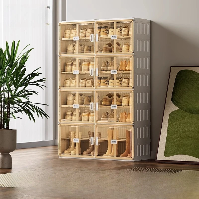 

Cute Plastic Shoes Rack Boxes Modern Small Storage Shoes Rack Display Modular Sapateira Organizador De Sapato Cabinet Furniture