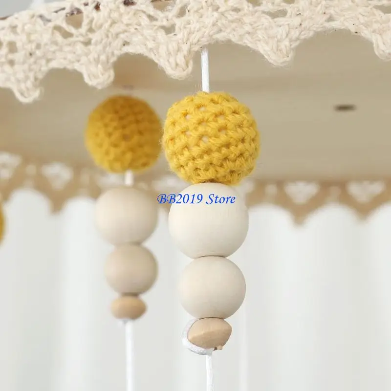 Q0KB Rotate Rattle Toy Crib Mobile Toy Cartoon Pendant Baby Crib Music Toy Pushchair Mobile Teether Toy Nursery Room Supply