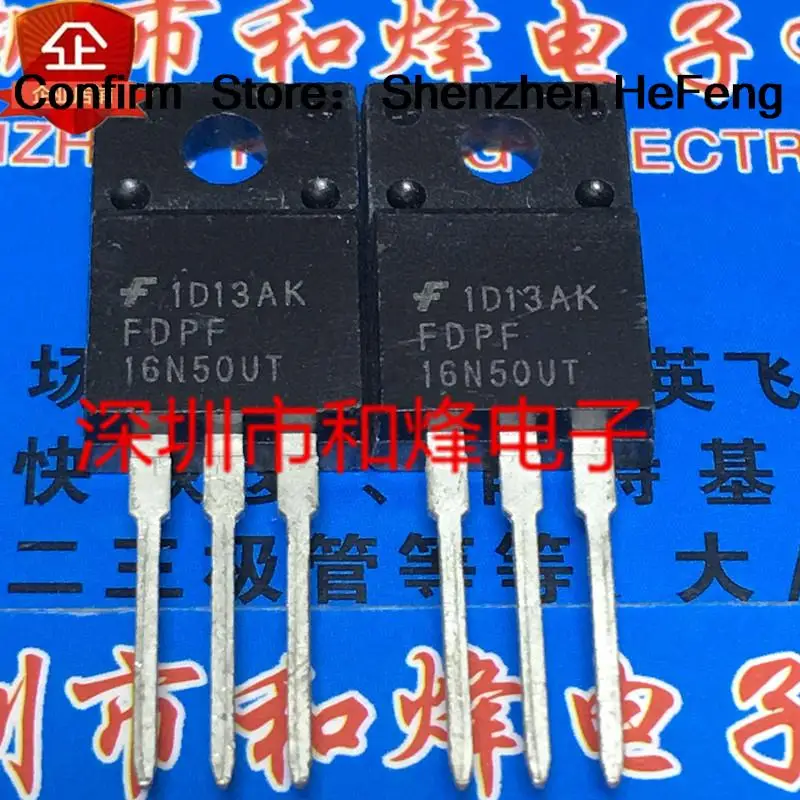 5PCS-10PCS FDPF16N50UT  TO-220F 500V 16A  New And Original On Stock Quiky Shipping