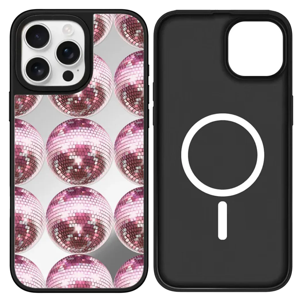 

Ball iPhone 12 13 14 15 16 17 Pro Max Mirror Surface Magnetic Case Cover Shell