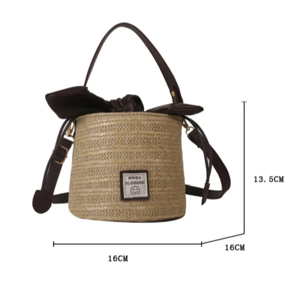 Women Summer Straw Shoulder Bag Fashion Beach Woven Handmade Crossbody Bag