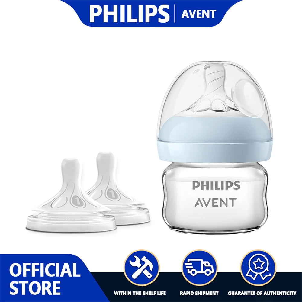 

PHILIPS AVENT 60ML Newborn Baby Bottle Slow Flow Nipple Wide NeckAnti-Colic Anti-Choking High Borosilicate Glass