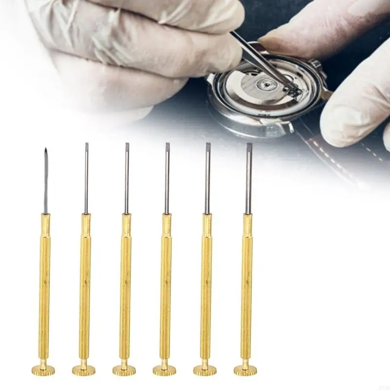 Professional Grade Mini Screwdrivers Brass Handle And Tempered Steel Tips For Detailed Crafting Tasks