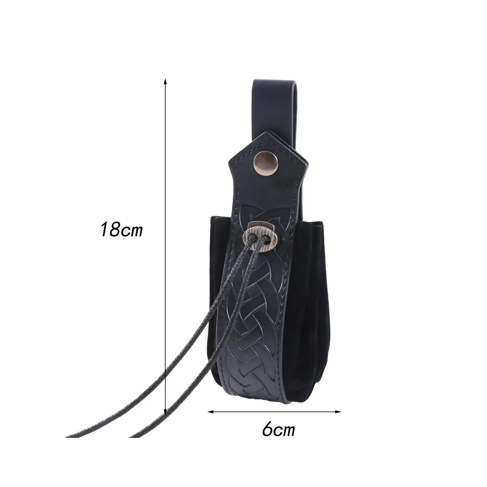 Medieval Knight PU Belt Pouch Dress up Gothic Knight Waist Belt Bag for Themed