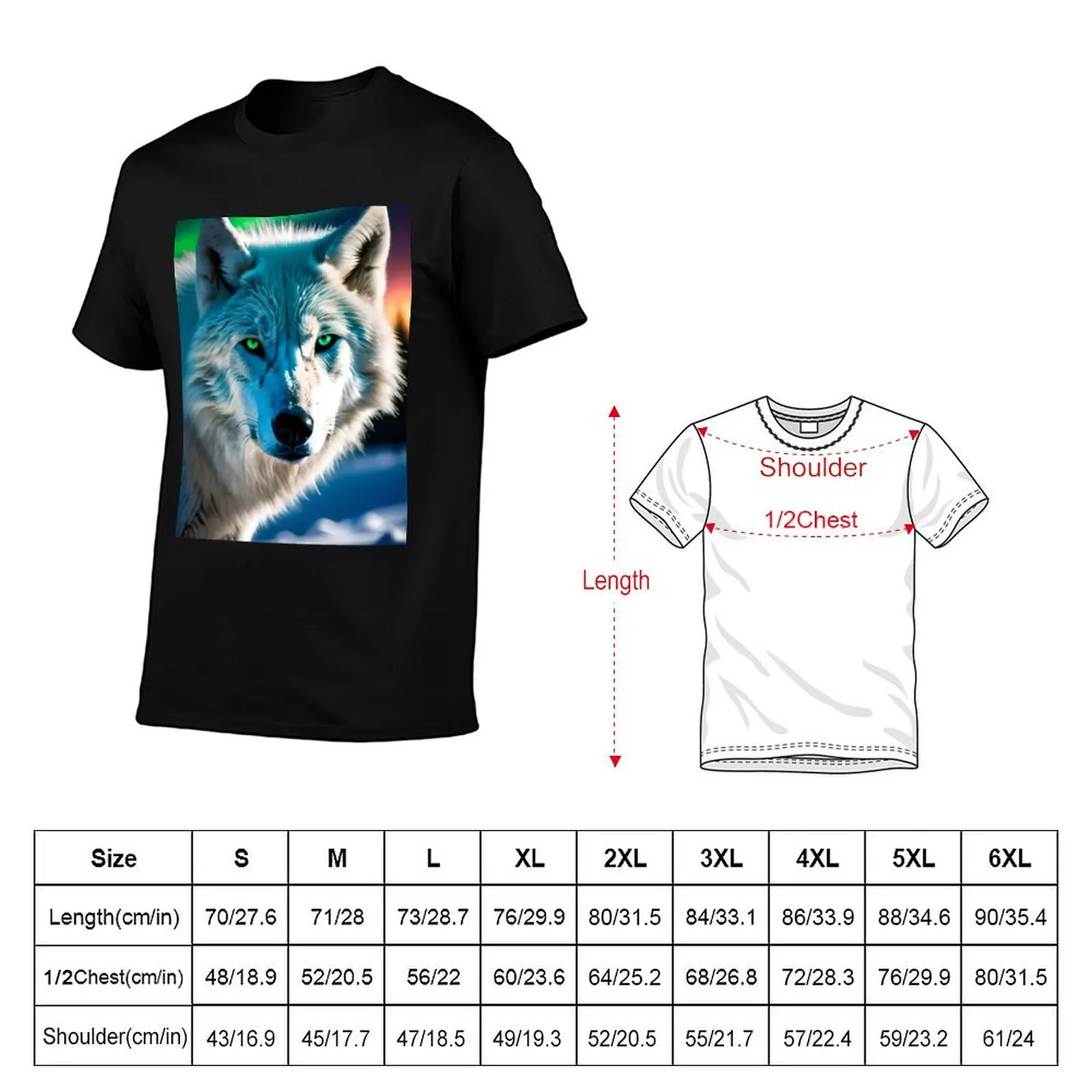 Wolves Gaze Strike Deep T-Shirt Fashion Casual Short Sleeve Top