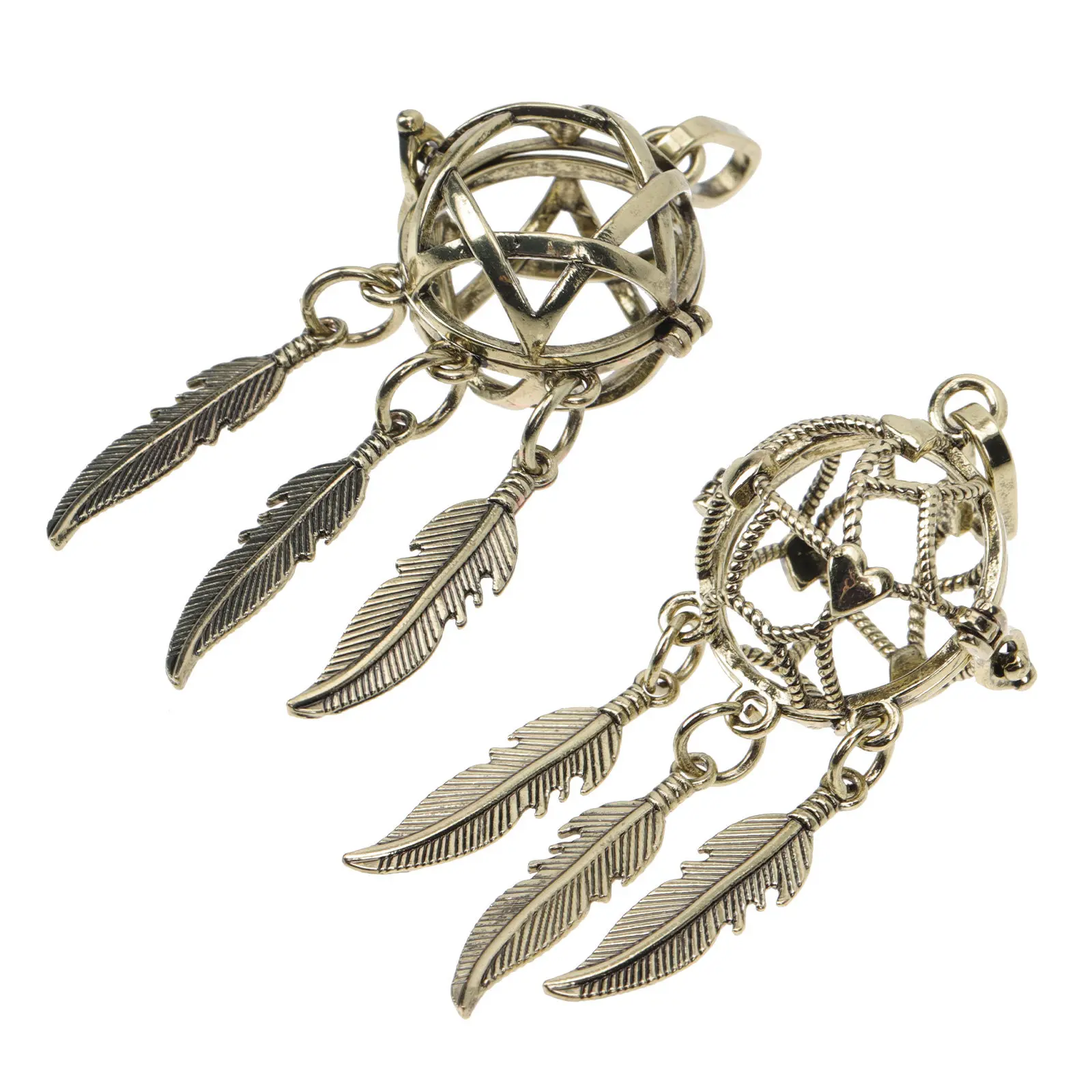 

2 шт. подвески-ловцы снов из сплава, контейнеры для ароматов, аксессуары для самостоятельного изготовления украшений, для декора ожерелий, браслетов, свитеров