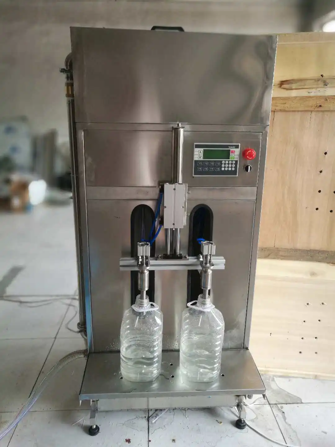 Pneumatic Linear Filling Machine with Pump – 5L Dual Nozzle for AdBlue/Urea Solution & Liquid Packaging