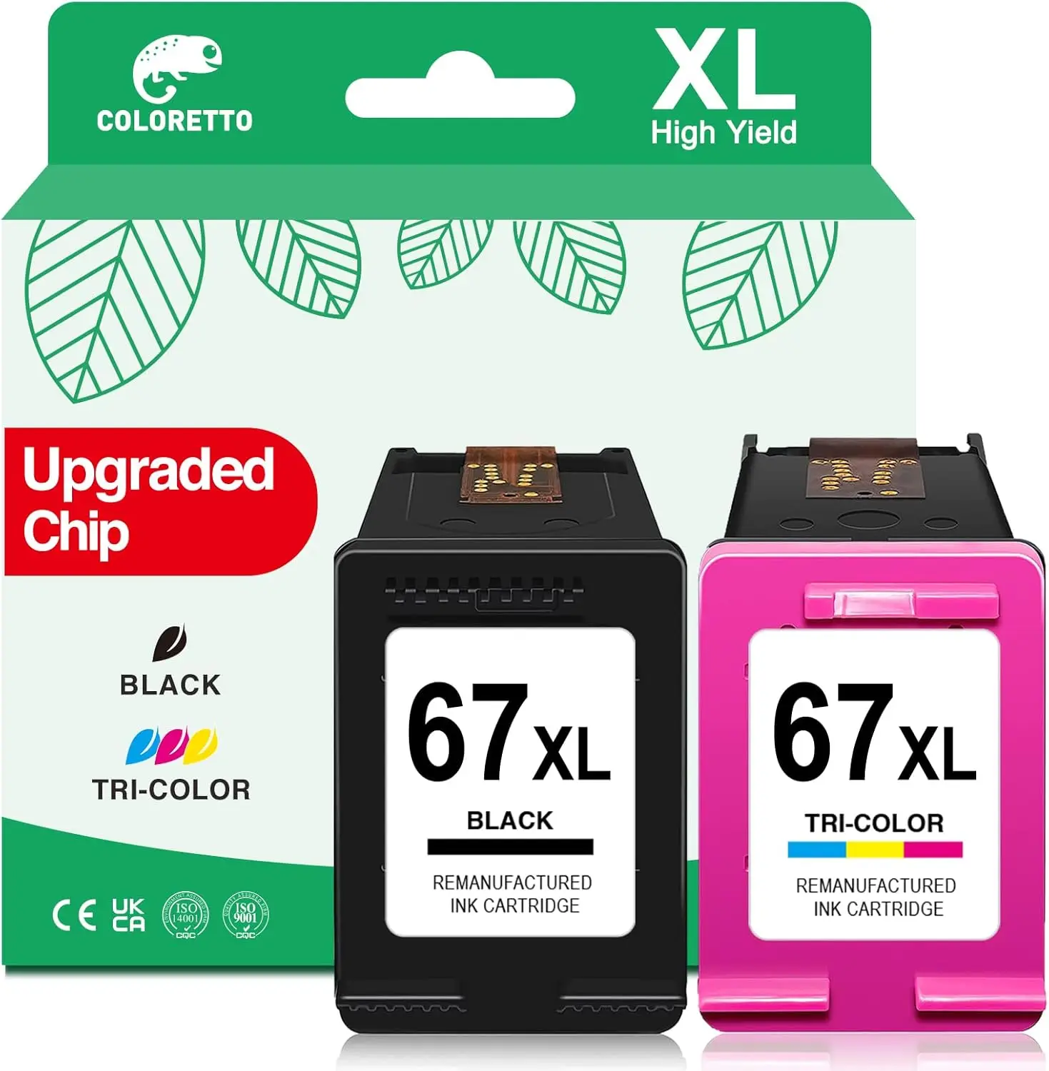 

Комбинированный набор чернильных картриджей 67XL для принтеров HP, черные и цветные, для замены