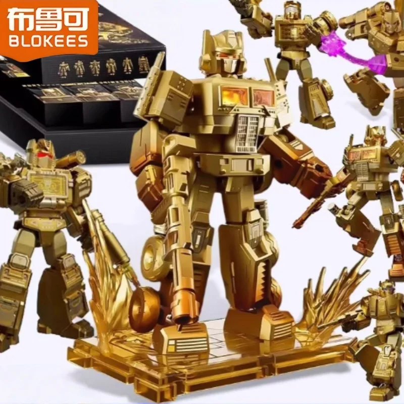 بلوك ترانسفورمرز 2025 إصدار الكتاب السنوي بنة ميجاترون بامبليبي طبعة مضيئة تجميع نموذج العمل لعبة الربط #5