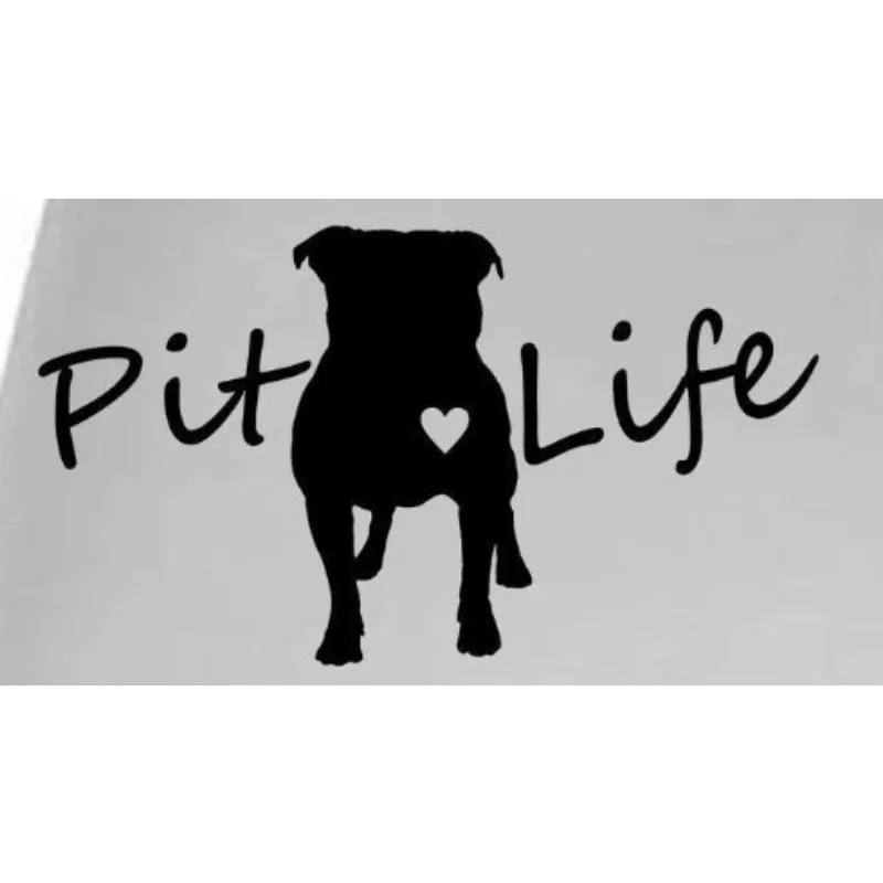 Adesivos de decoração de carro Pit Life Pit Bull Pitbull Pittie Dog Decal adesivo para janela de carro 20 CM PVCKK