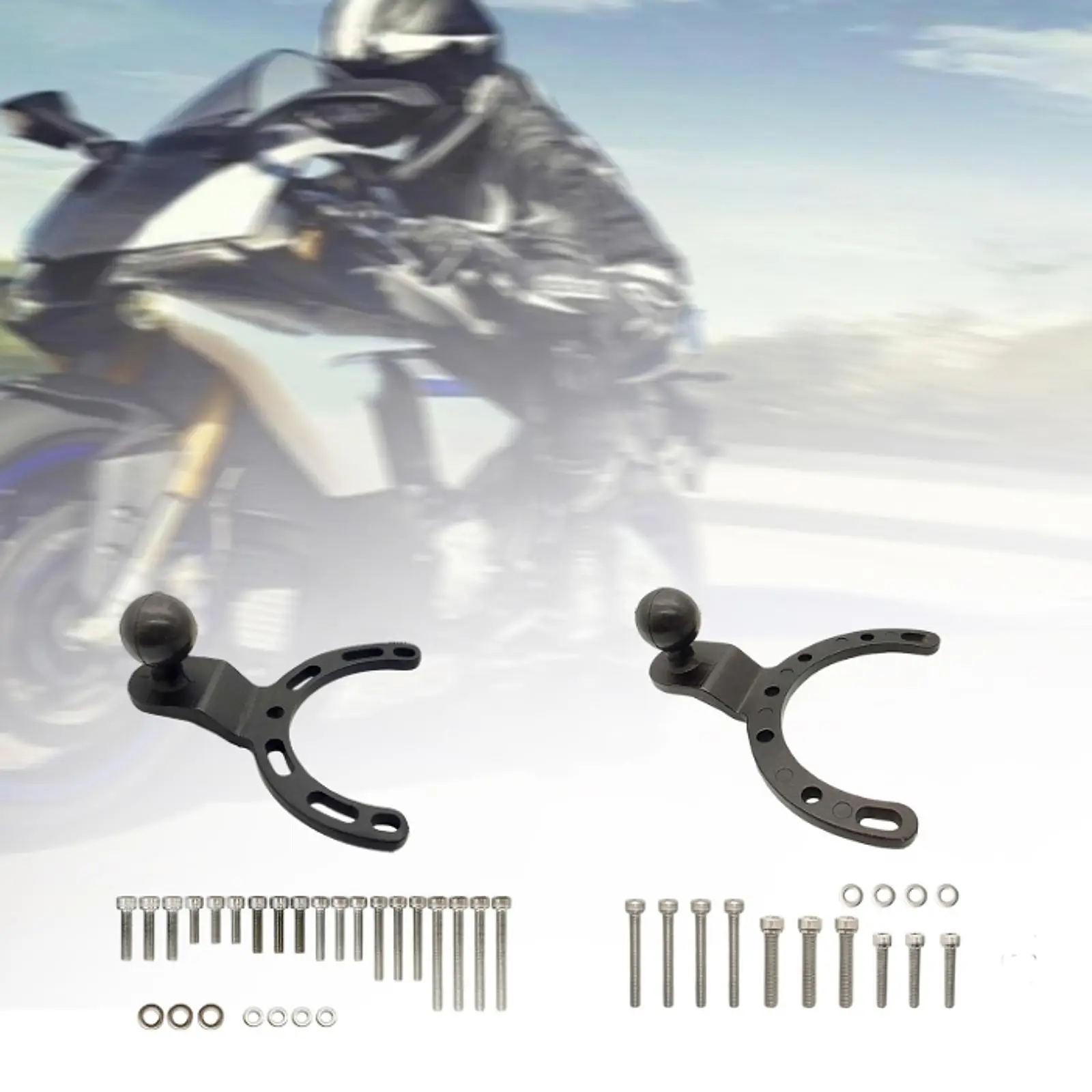Metal Motocross Holder Motorcycle Tank Mount Phone Camera Bracket Kit for Sport Bike Device Secure