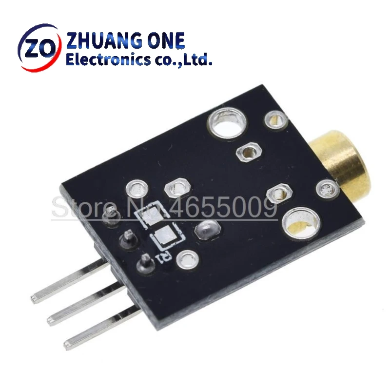 KY-008 3pin 650nm الأحمر جهاز إرسال ليزر نقطة ديود النحاس رئيس وحدة لاردوينو لتقوم بها بنفسك عدة