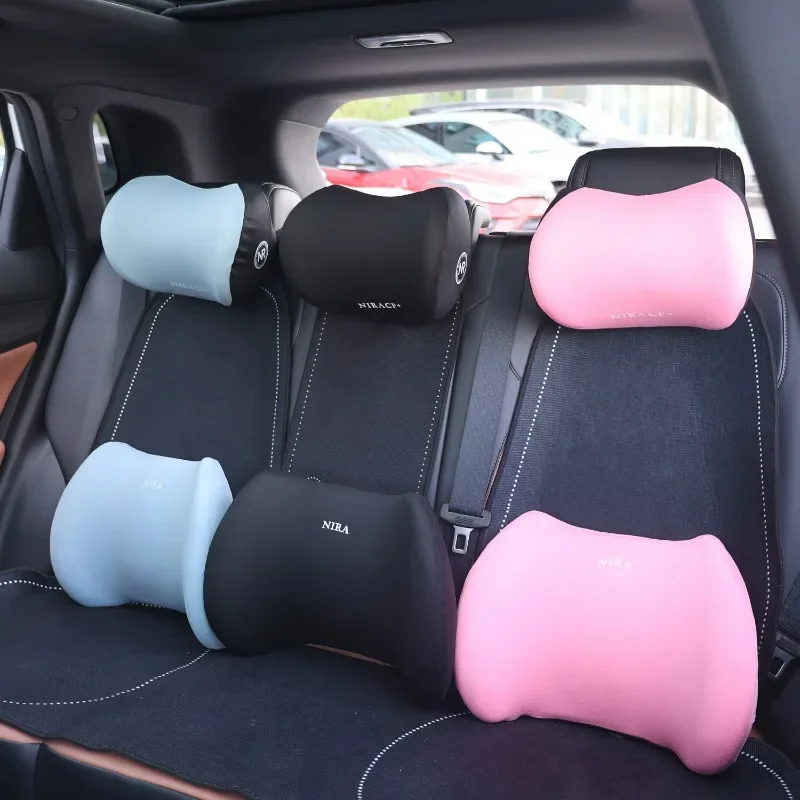 Auto Memory Foam Sitzkissen-Set Kopfstütze & Lendenkissen für Fahrkomfort Auto Rücken- und Nackenkissen Zubehör