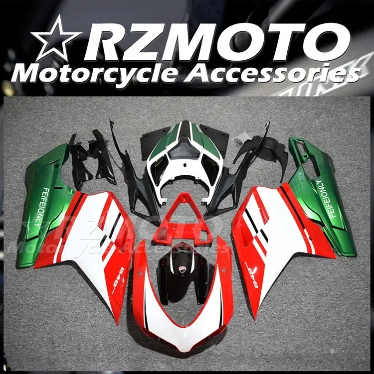 

New ABS Fairings Kit Fit for Ducati 848 1098 1198 Evo 2007 2008 2009 2010 2011 2012 2013 2014 Bodywork Set Custom Red Green