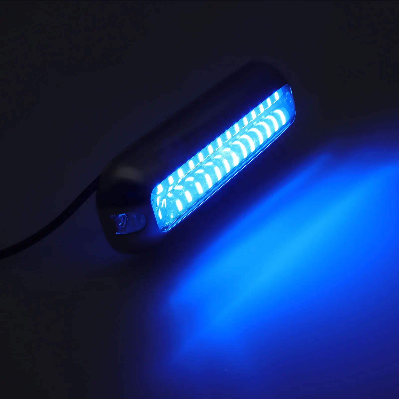 42 LED Luce marina ad alta luminosità Luce subacquea per yacht 12V Luce subacquea per pontone per barche in acciaio inossidabile impermeabile