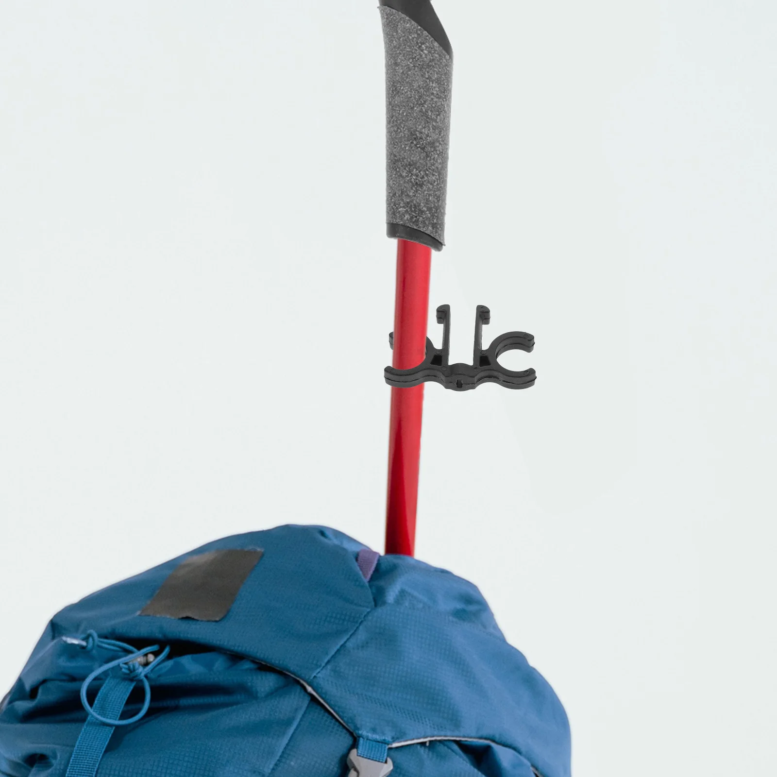 Immagine 5: Clip per bastoncino da trekking da 5 pezzi, universale, adatta per trekking, escursionismo, bastoncini da sci, bastoncini da passeggio, comoda soluzione di archiviazione, design robusto